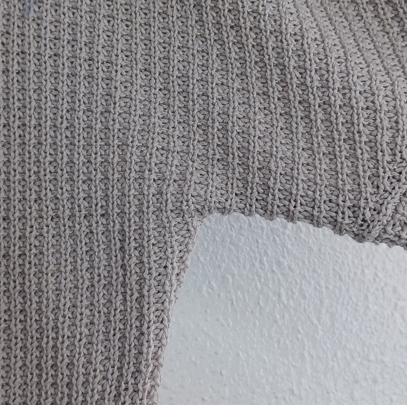 LA'T by L'Agence Open Knit-Paneled 100% Silket Cotton Jumper Sweater - Picture 11 of 16